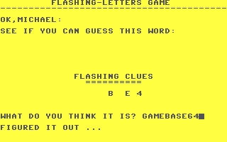 Flashing-Letters Game image