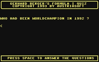 Gerhard Berger's Formula I Quiz image