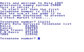 Gold 1987 - System 25000 image