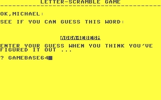 Letter-Scramble Game image