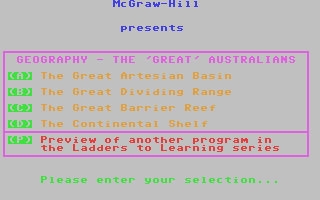 Ladders to Learning - Geography - The Great Australians image