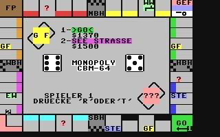 Monopoly CBM-64 image
