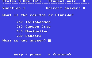 States and Capitals Quiz image