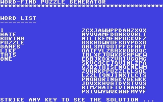 Word-Find Puzzle Generator image