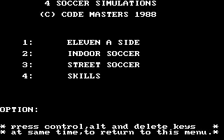 4 Soccer Simulators (1988) image