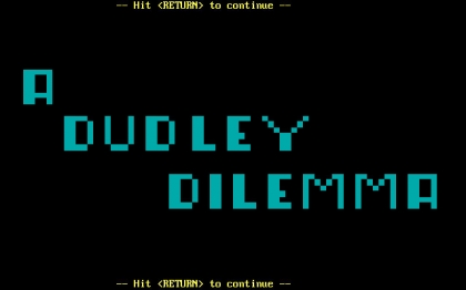 A Dudley Dilemma (1988) image