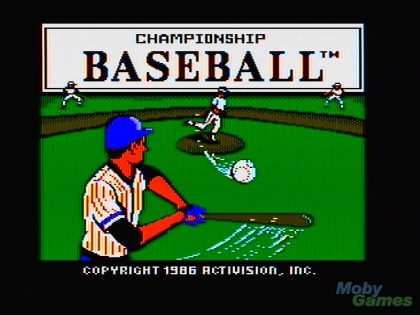 Championship Baseball (1986) image