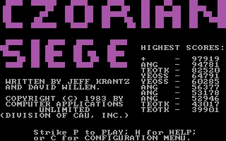 Czorian Siege (1983) image