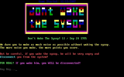 Don't Wake the SysOp (1995) image