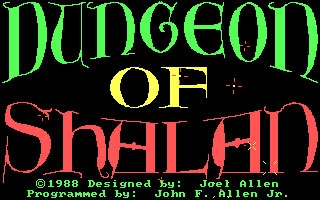 Dungeon of Shalan (1988) image