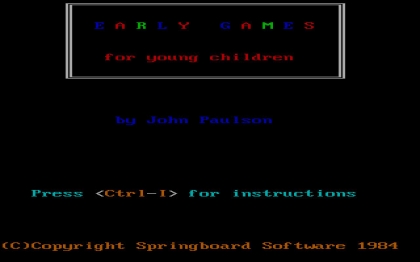 Early Games for Young Children (1984) image