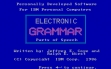 logo Roms Electronic Grammar Parts of Speech (1986)