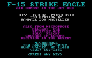 F-15 Strike Eagle (1985) image