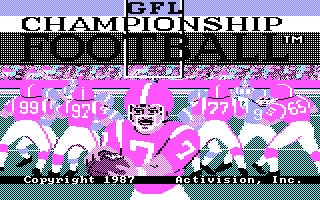 GFL Championship Football (1987) image