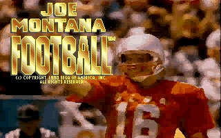 Joe Montana Football (1990) image