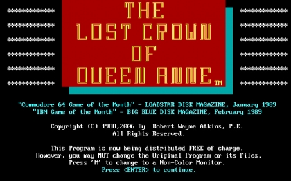 LOST CROWN OF QUEEN ANNE, THE image