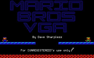 Mario Brothers VGA (1990) image