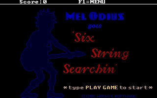 MEL ODIUS GOES SIX STRING SEARCHIN' image