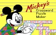 logo Emulators Mickey's Crossword Puzzle Maker (1991)