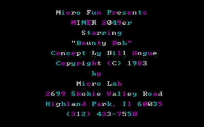 Miner 2049er (1983) image
