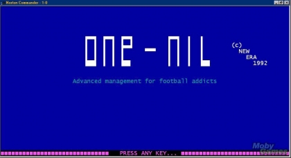 One-Nil Soccer Manager (1992) image