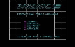 Professional Tennis Simulator (1990) image