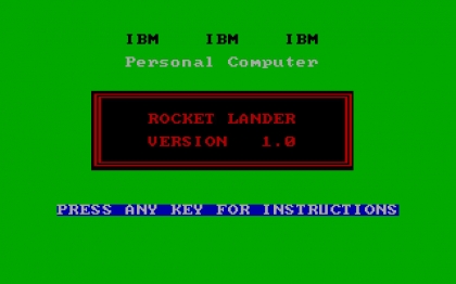 Rocket Lander (1982) image