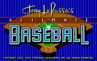 Tony La Russa's Ultimate Baseball (1991) image
