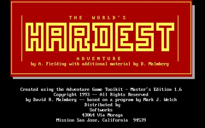 World's Hardest Adventure, The (1993) image