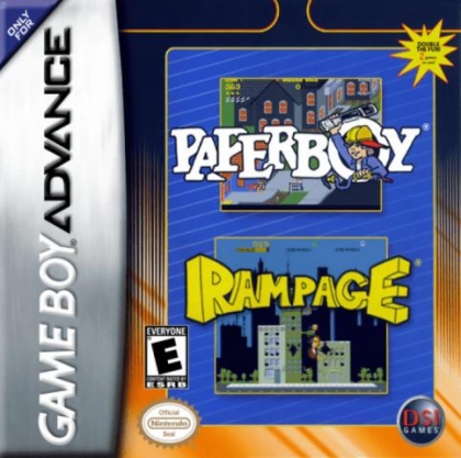 2 Games in One! - Paperboy + Rampage [Europe] image