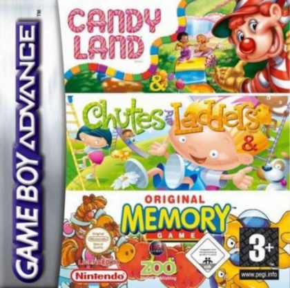 3 Game Pack! : Candy Land + Chutes and Ladders + Original Memory Game [USA] image