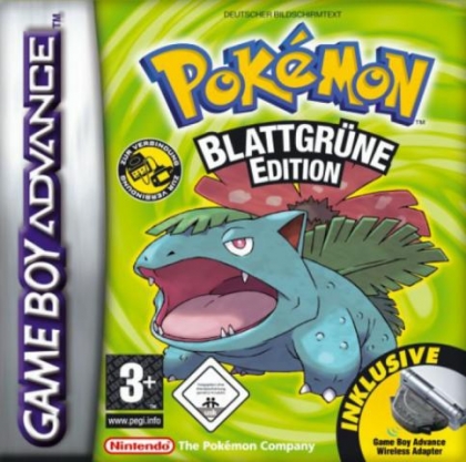 Pokemon Blattgruene Edition Germany Nintendo Gameboy Advance Gba Rom Download Wowroms Com