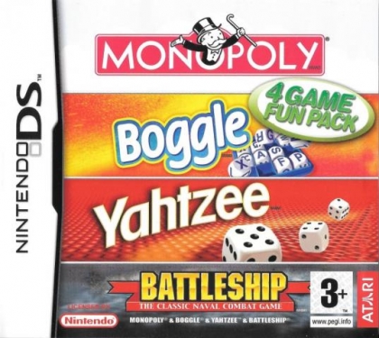4 Game Fun Pack: Monopoly, Boggle, Yahtzee, Battleship image