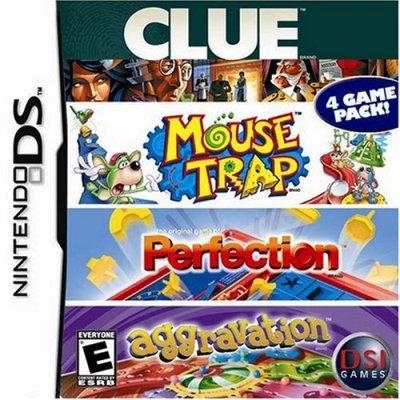 4 Game Pack! - Clue + Aggravation + Perfection + M [USA] image