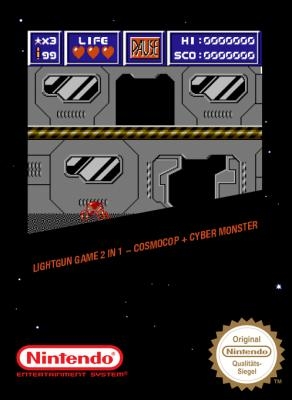 Lightgun Game 2 in 1 - Cosmocop + Cyber Monster [Asia] (Unl) image