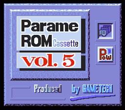 Parame ROM Cassette Vol. 5 [Japan] (Unl) image