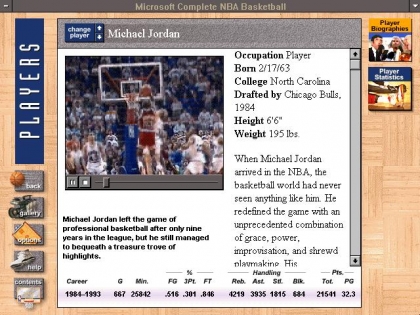 MICROSOFT COMPLETE N B A BASKETBALL GUIDE '94-'95 image