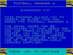 FOOTBALL MANAGER 2 - EXPANSION KIT image