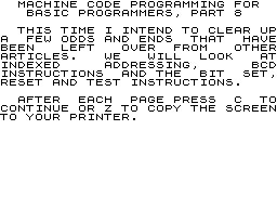 Sinclair User Club 8.A.1.Machine Code8 image