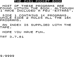 ZX81 Pocket Book The.A.1.Introduction image