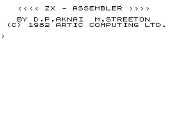 ZX Assembler (Mono) image