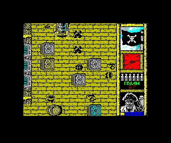Czernyj Korabl (Arcade bootleg of ZX Spectrum 'Blackbeard') image