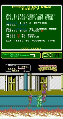 Teenage Mutant Ninja Turtles II: The Arcade Game (PlayChoice-10) image