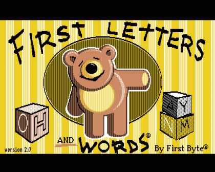 FIRST LETTERS AND WORDS image