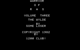 Warrior of Ras Vol. 3 - The Wylde  image