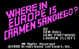 Where in Europe is Carmen Sandiego? image