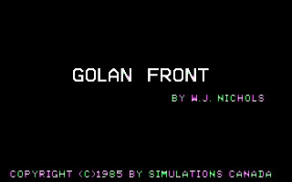Golan Front  image